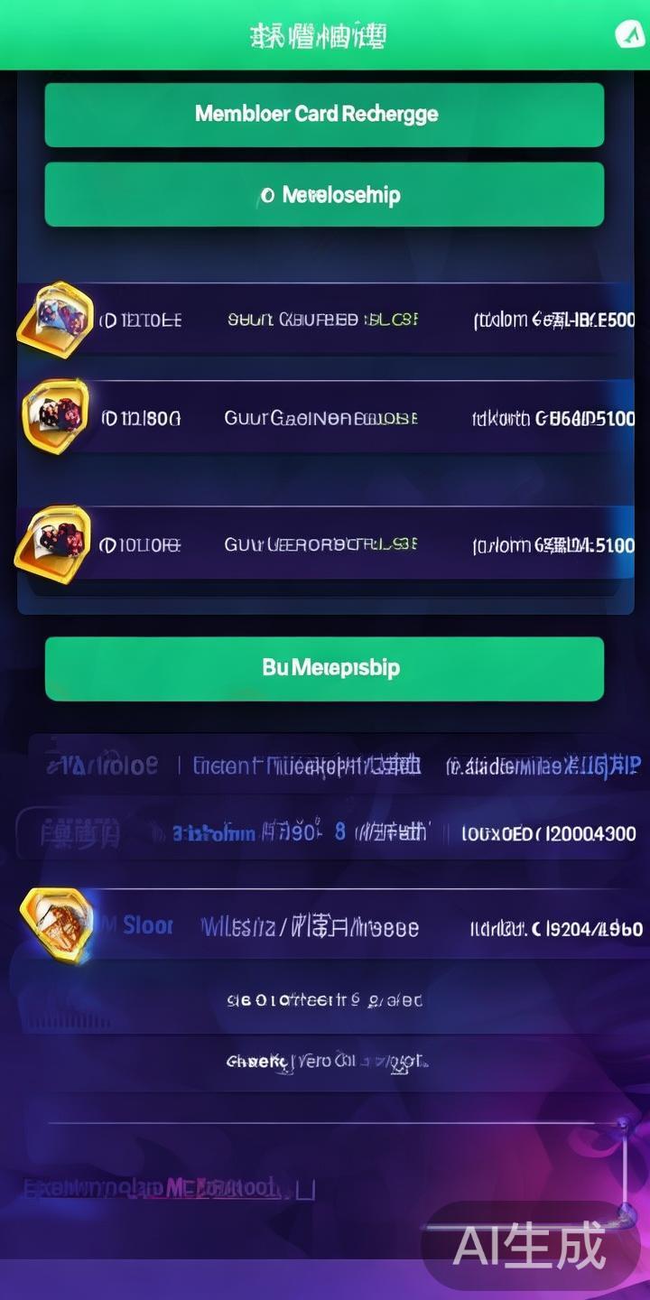 在充值页面，选择“会员卡充值”或“购买会员”选项。